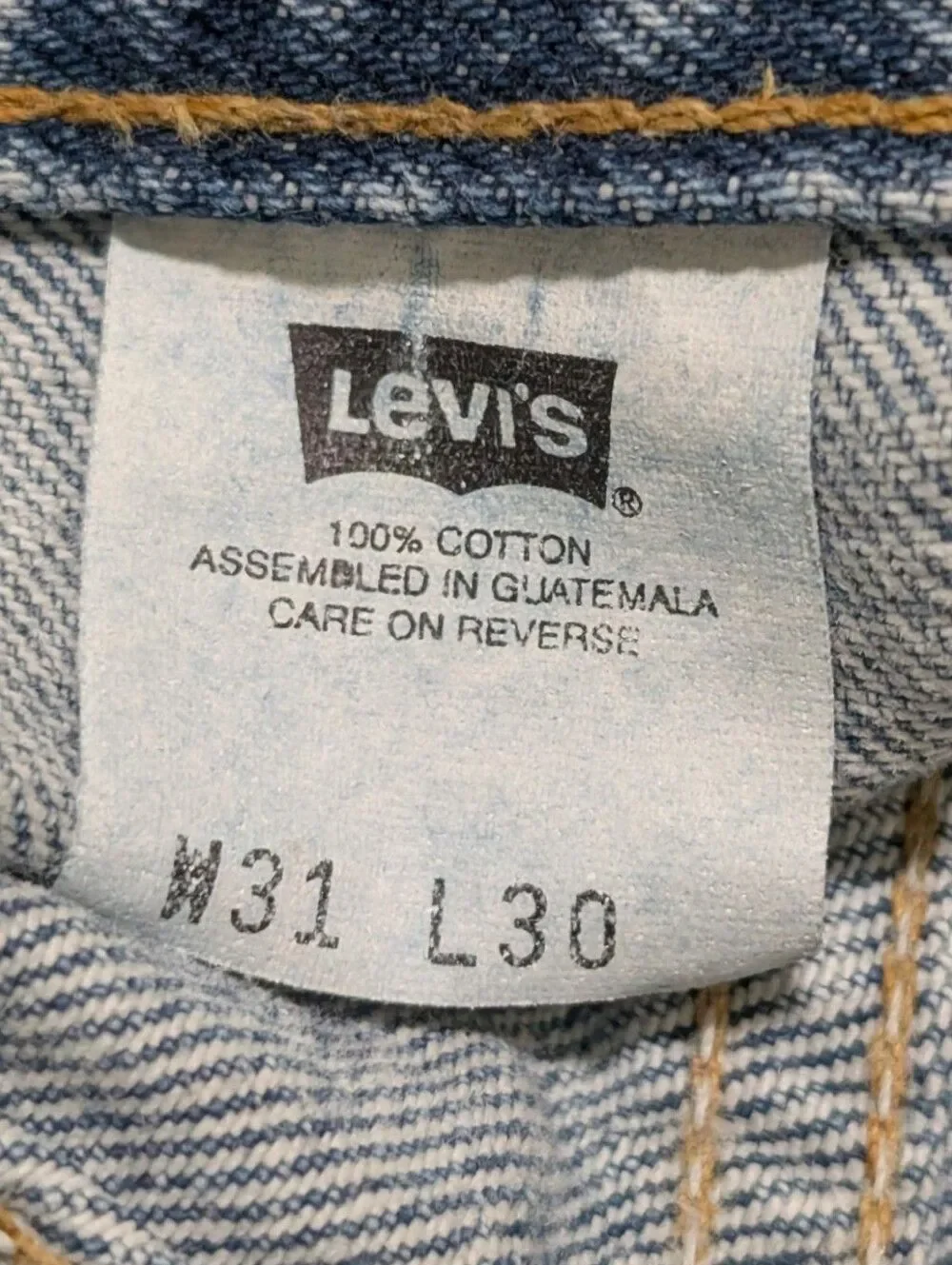 Vintage Levis Dry Goods Carpenter Jeans Men 31x30 Deadstock NWT 90s Baggy